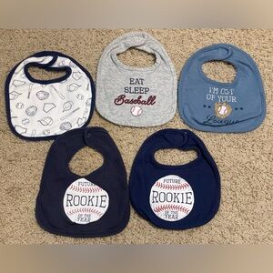 NWOT 5 Pack Baseball Bibs